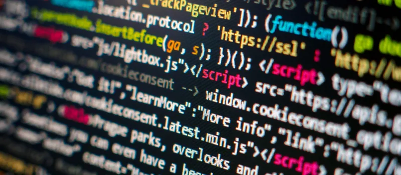 Close-up source code – effort and scope of website development